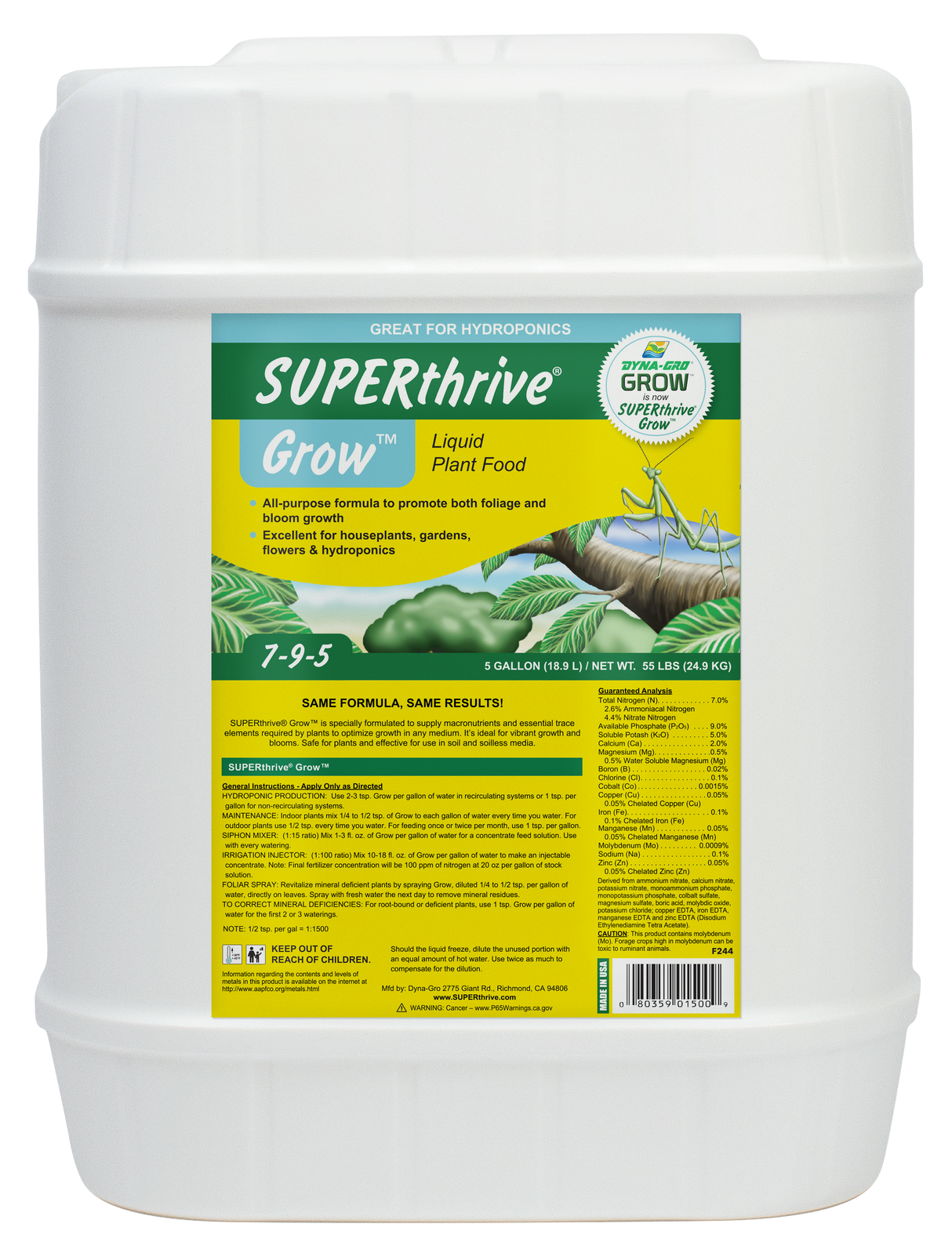 SUPERthrive Dyna-Gro Liquid Grow