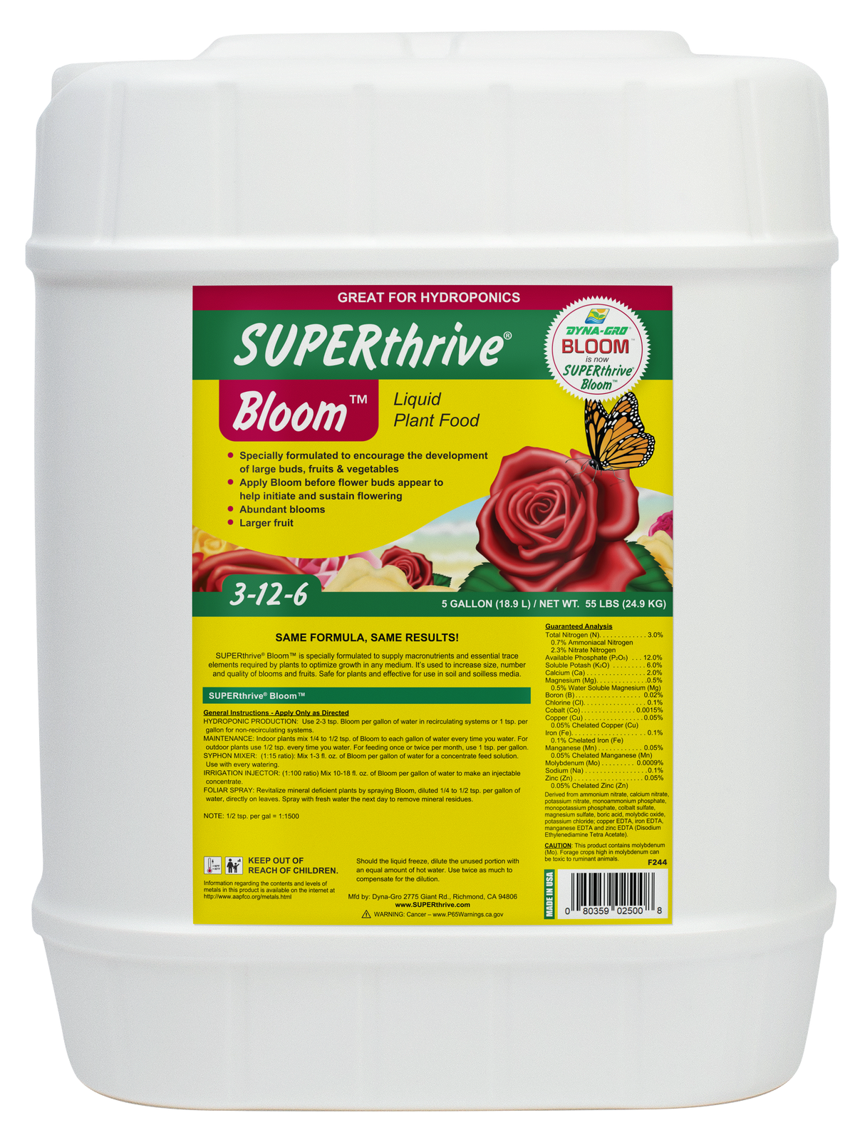 Dyna-Gro Liquid Bloom 5 Gallon