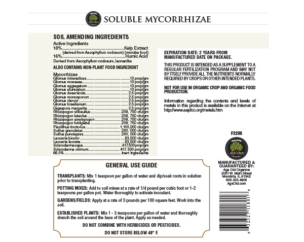 Age Old Soluble Mycorrhizae